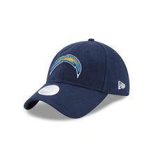 Load image into Gallery viewer, (Women) Los Angeles Chargers New Era NFL 9TWENTY 920 Adjustable Cap Hat Navy Crown/Visor Glisten Team Color Logo 
