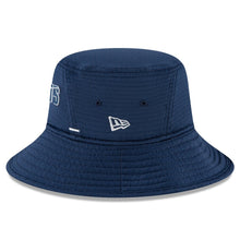 Load image into Gallery viewer, Dallas Cowboys New Era NFL Bucket Cap Hat Navy Blue Crown/Visor Team Color Logo (2022 NFL Training Camp)
