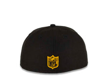 Load image into Gallery viewer, Pittsburgh Steelers New Era NFL 59FIFTY 5950 Fitted Cap Hat Black Crown/Visor Team Color Logo (City Cluster)
