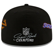 Load image into Gallery viewer, Los Angeles Raiders New Era NFL 59FIFTY 5950 Fitted Cap Hat Black Crown/Visor Team Color Logo (Count The Rings)
