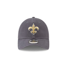 Load image into Gallery viewer, New Orleans Saints New Era NFL 9TWENTY 920 Core Classic Adjustable Cap Hat Gray Crown/Visor Team Color Logo
