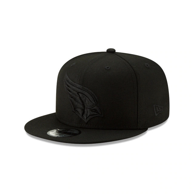 Arizona Cardinals New Era NFL 9FIFTY 950 Snapback Cap Hat Black Crown/Visor Black Logo 