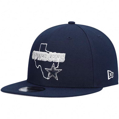 Dallas Cowboys New Era NFL 9FIFTY 950 Snapback Cap Hat Navy Blue Crown/Visor Team Color Logo (Logo State)