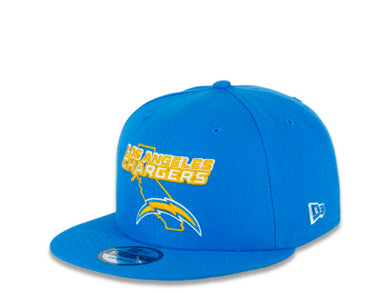 Los Angeles Chargers New Era NFL 9FIFTY 950 Snapback Cap Hat Sky Blue Crown/Visor Team Color Logo with State Map (Logo State)