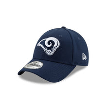 Load image into Gallery viewer, Los Angeles Rams New Era NFL 9FORTY 940 Adjustable Cap Hat Navy Crown/Visor Navy/White Logo 
