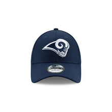 Load image into Gallery viewer, Los Angeles Rams New Era NFL 9FORTY 940 Adjustable Cap Hat Navy Crown/Visor Navy/White Logo 
