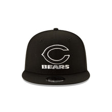 Load image into Gallery viewer, Chicago Bears New Era NFL 9FIFTY 950 Snapback Cap Hat Black Crown/Visor Black/White Logo 
