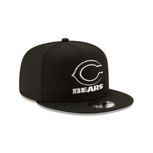 Load image into Gallery viewer, Chicago Bears New Era NFL 9FIFTY 950 Snapback Cap Hat Black Crown/Visor Black/White Logo 

