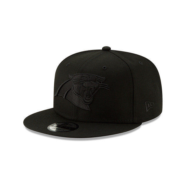 Carolina Panthers New Era NFL 9FIFTY 950 Snapback Cap Hat Black Crown/Visor Black Logo 