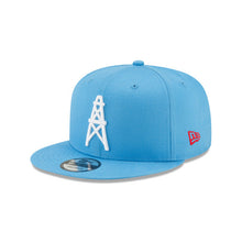 Load image into Gallery viewer, Houston Oilers New Era NFL 9FIFTY 950 Snapback Cap Hat Sky Blue Crown/Visor White Retor Logo
