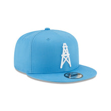 Load image into Gallery viewer, Houston Oilers New Era NFL 9FIFTY 950 Snapback Cap Hat Sky Blue Crown/Visor White Retor Logo
