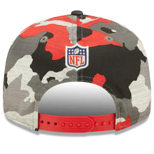 Load image into Gallery viewer, San Francisco 49ers New Era NFL 9FIFTY 950 Snapback Cap Hat Team Color Camo Crown/Visor Team Color Logo (2022 NFL Training Camp)
