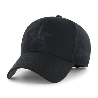 Dallas Cowboys '47 Brand NFL MVP Adjustable Cap Hat Black Crown/Visor Black Logo