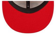 Load image into Gallery viewer, San Francisco 49ers New Era NFL 9FIFTY 950 2022 Sideline Snapback Cap Hat Red Ink Crown/Visor Team Color Logo 
