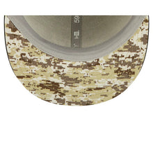 Load image into Gallery viewer, Los Angeles Chargers New Era NFL 59FIFTY 5950 Fitted Cap Hat Black Crown/Visor Camo Logo America Side Patch (2022 Salute To Service)
