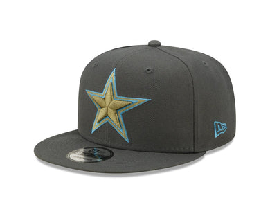 Dallas Cowboys New Era 9FIFTY 950 Snapback Cap Hat Dark Gray Crown/Visor Dark Gray Logo (Color Pack)
