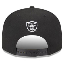 Load image into Gallery viewer, Las Vegas Raiders New Era NFL 9FIFTY 950 Snapback Cap Hat Black Crown/Visor Team Color Logo (2023 Draft)
