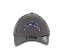 Load image into Gallery viewer, Los Angeles Chargers New Era NFL 39THIRTY 3930 Flexfit Cap Hat Dark Gray Crown/Visor Navy Blue/Gray Logo
