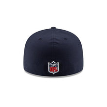 Load image into Gallery viewer, Chicago Bears New Era NFL 59Fifty 5950 Fitted Hat Navy Crown/Visor Orange/White Team Color &quot;C&quot; Logo
