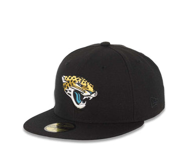 Jacksonville Jaguars New Era NFL 59FIFTY 5950 Fitted Cap Hat Black Crown/Visor Team Color Logo