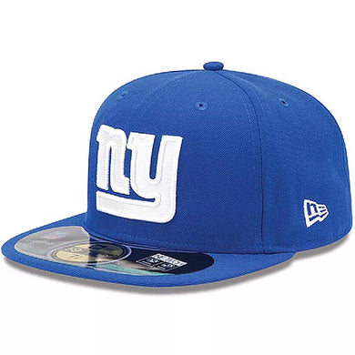 New York Giants New Era NFL 59FIFTY 5950 Sideline Fitted Cap Hat Royal Blue Crown/Visor Team Color Logo