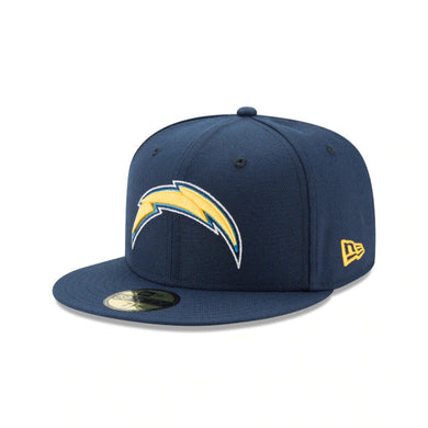 (Youth) Los Angeles Chargers New Era NFL 59FIFTY 5950 Fitted Cap Hat Navy Crown/Visor Team Color Logo 