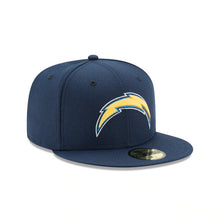 Load image into Gallery viewer, (Youth) Los Angeles Chargers New Era NFL 59FIFTY 5950 Fitted Cap Hat Navy Crown/Visor Team Color Logo 
