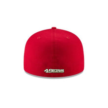 Load image into Gallery viewer, San Francisco 49ers New Era 59FIFTY 5950 Fitted Sideline Cap Hat Red Crown/Visor Team Color Logo
