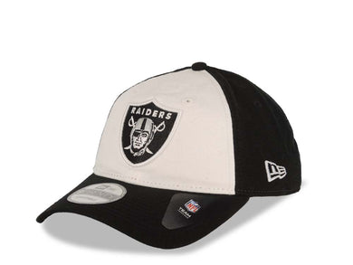 Oakland Raiders New Era NFL 9TWENTY 920 Adjustable Cap Hat Black/White Crown Black Visor Team Color Logo