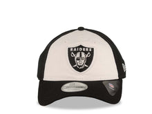 Load image into Gallery viewer, Oakland Raiders New Era NFL 9TWENTY 920 Adjustable Cap Hat Black/White Crown Black Visor Team Color Logo
