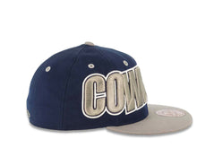 Load image into Gallery viewer, Dallas Cowboys New Era 59FIFTY 5950 Fitted Cap Hat Light Navy Blue Crown Gray Visor Gray Script Logo
