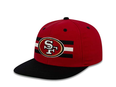 San Francisco 49ers Reebok Snapback Cap Hat Red Crown Black Visor 3 Line Team Color Logo 