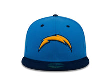 Load image into Gallery viewer, Los Angeles Chargers New Era NFL 59FIFTY 5950 Fitted Cap Hat Sky Blue Crown Navy Visor Team Color Logo 
