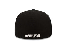 Load image into Gallery viewer, New York Jets New Era 59FIFTY 5950 Fitted Cap Hat Black Crown Green Visor Team Color Logo
