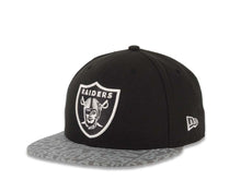 Load image into Gallery viewer, Oakland Raiders New Era 59FIFTY 5950 Fitted Cap Hat Black Crown Gray Reflective Visor Team Color Logo
