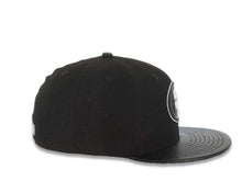 Load image into Gallery viewer, San Francisco 49ers New Era NFL 59FIFTY 5950 Fitted Cap Hat Black Crown Black Leather Visor Black/White Logo
