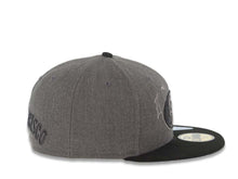 Load image into Gallery viewer, San Francisco 49ers New Era NFL 59FIFTY 5950 Fitted Cap Hat Heather Dark Gray Crown Black Visor Black/Gray Logo
