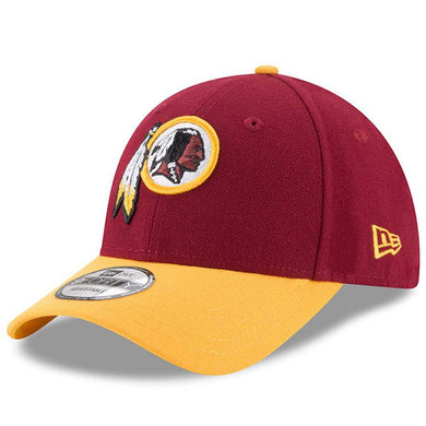 Washington Redskins New Era NFL 9FORTY 940 Adjustable Cap Hat Maroon Crown Yellow Visor Team Color Logo
