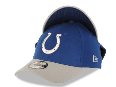 Indianapolis Colts New Era NFL 39THIRTY 3930 Flexfit Cap Hat Royal Blue Crown Gray Visor Team Color Logo