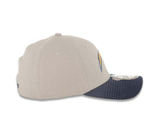 Load image into Gallery viewer, San Diego Chargers New Era NFL 39THIRTY 3930 Flexfit Cap Hat Gray Crown Navy Visor Fused Metallic Applique Team Color Logo (2015 Draft)
