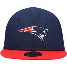 Load image into Gallery viewer, (Infant) New England Patriots New Era NFL 9FIFTY 950 Snapback Cap Hat Navy Crown Red Visor Team Color Logo (My 1st First)
