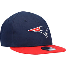 Load image into Gallery viewer, (Infant) New England Patriots New Era NFL 9FIFTY 950 Snapback Cap Hat Navy Crown Red Visor Team Color Logo (My 1st First)

