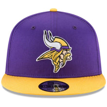 Load image into Gallery viewer, Minnesota Vikings New Era NFL 9FIFTY 950 Snapback Cap Hat Purple Crown Yellow Visor Team Color Logo
