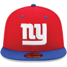Load image into Gallery viewer, (Youth) New York Giants New Era 59FIFTY 5950 Fitted Cap Hat Red Crown Royal Blue Visor Team Color Logo
