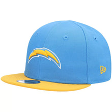 Load image into Gallery viewer, (Infant) San Diego Chargers New Era NFL 9FIFTY 950 Snapback Cap Hat Sky Blue Crown Yellow Visor Team Color Logo (My 1st First)

