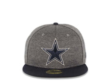 Load image into Gallery viewer, Dallas Cowboys New Era NFL 59FIFTY 5950 Fitted Cap Hat Shadow Tech Dark Gray Crown Navy Blue Visor Team Color Logo
