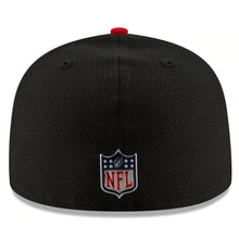 Load image into Gallery viewer, Atlanta Falcons New Era NFL 59FIFTY 5950 Fitted 2017 Sideline Cap Hat Black Crown Red Visor Team Color Logo
