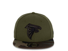 Load image into Gallery viewer, Atlanta Falcons New Era NFL 9FIFTY 950 Snapback Cap Hat Green Crown Camo Visor Green/Black Logo
