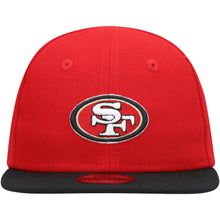 Load image into Gallery viewer, (Infant) San Francisco 49ers New Era NFL 9FIFTY 950 Snapback Cap Hat Red Crown Black Visor Team Color Logo (My 1st First)
