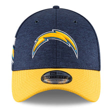 Load image into Gallery viewer, Los Angeles Chargers New Era NFL 39THIRTY 3930 Flexfit 2018 Sideline Home Cap Hat Navy Crown Yellow Visor Team Color Logo
